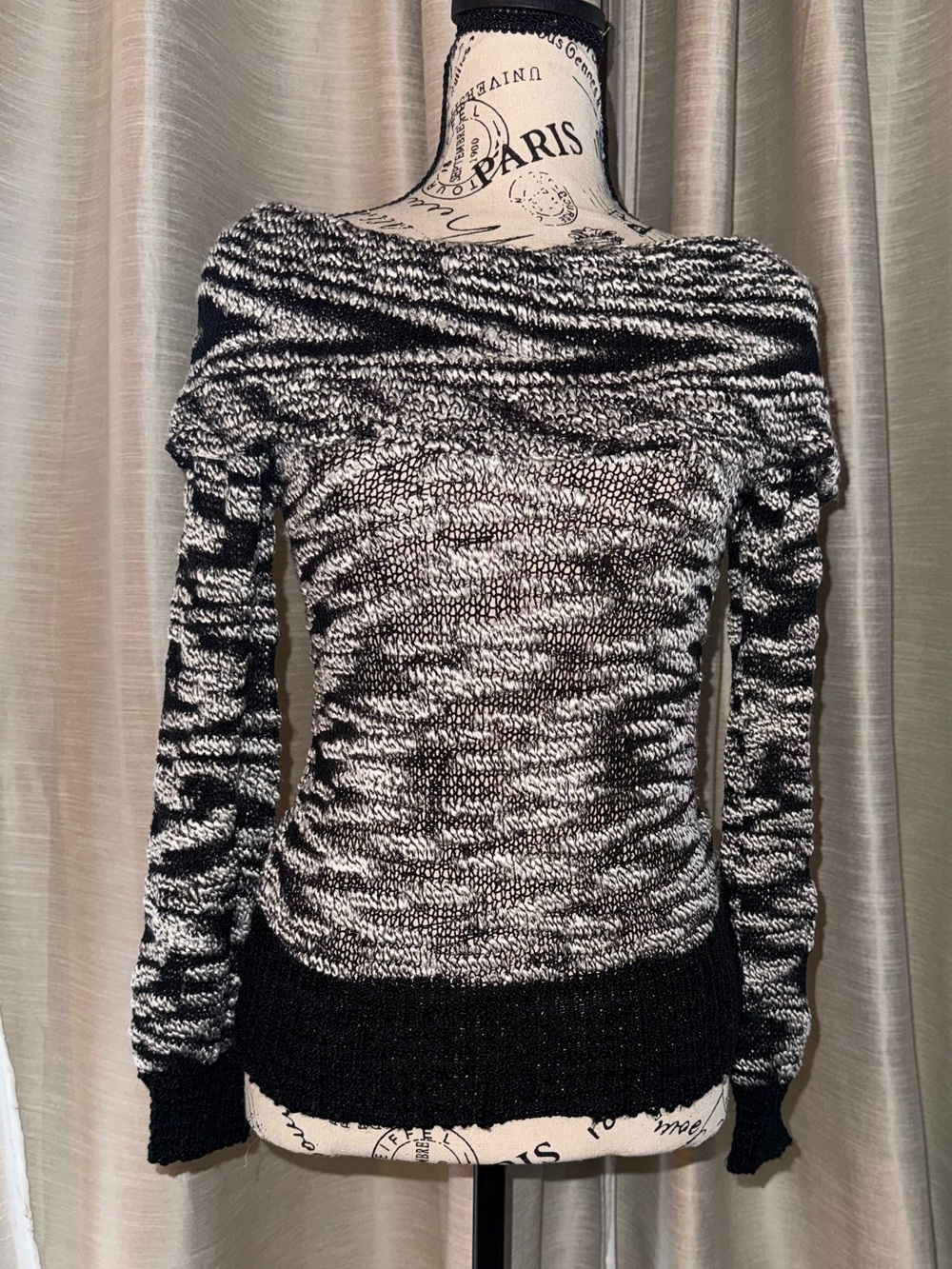 Y2K Bebe off the shoulder sweater